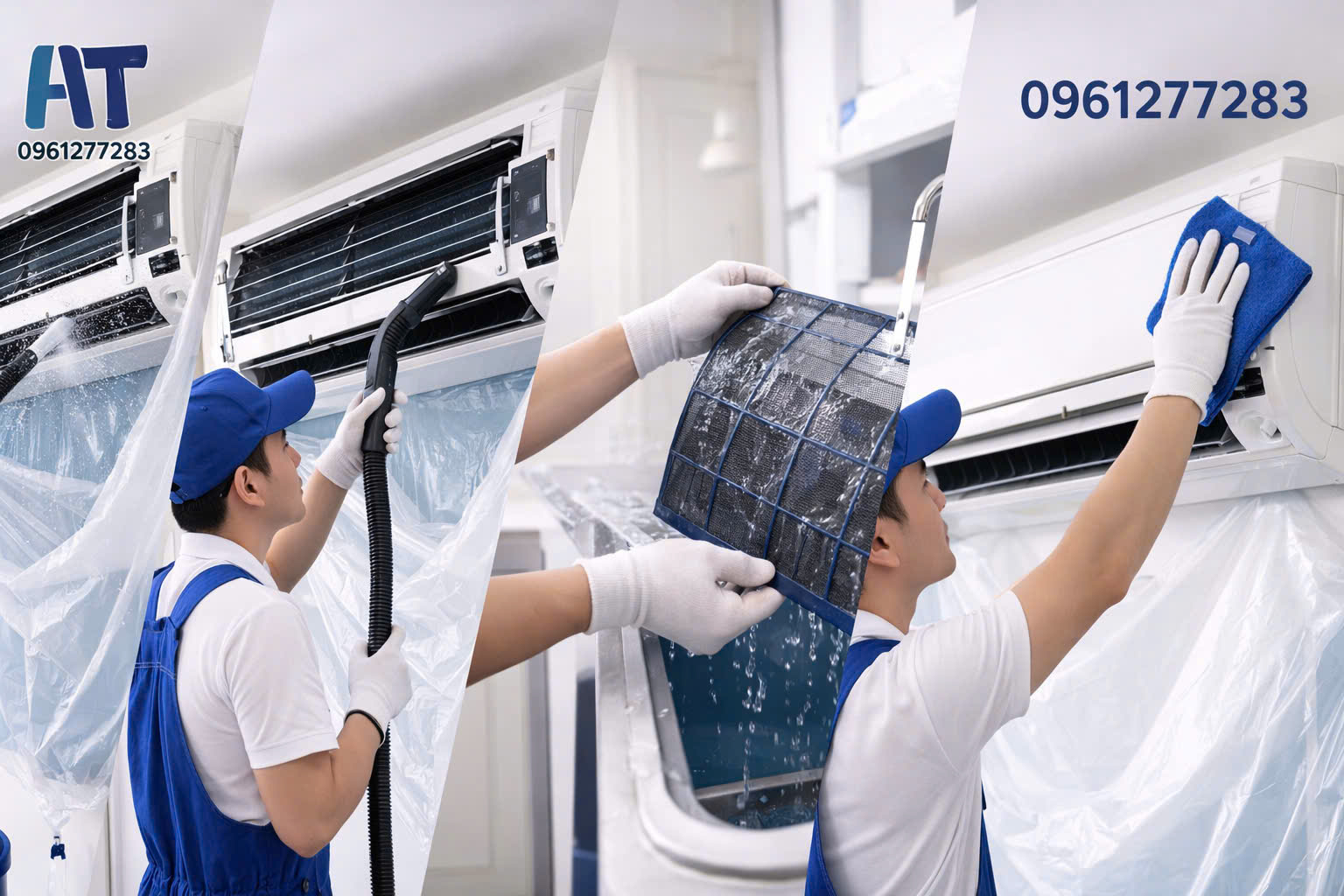 Dịch vụ vệ sinh máy lạnh Quận 12 - Điện Lạnh Tuyến Phát